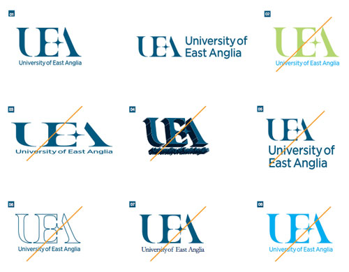 University of East Anglia logo guidelines